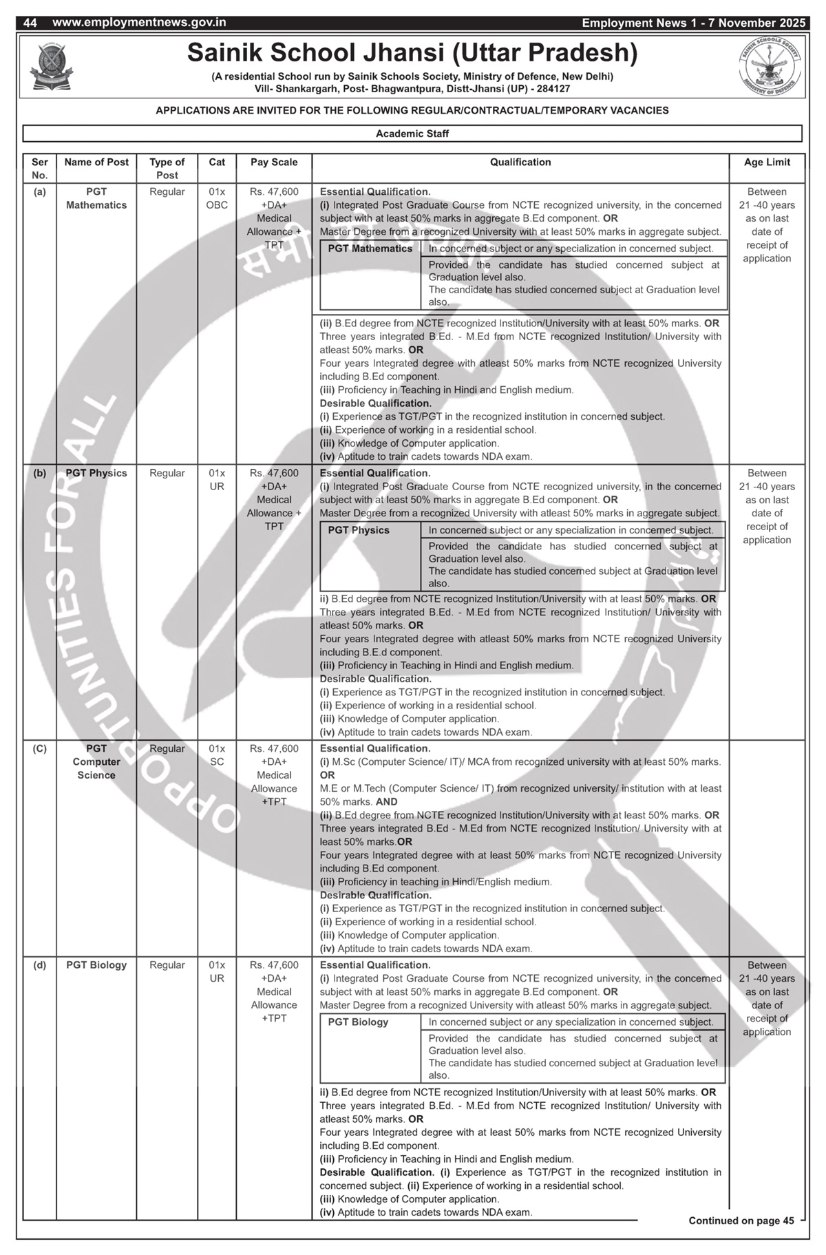 Job Notification