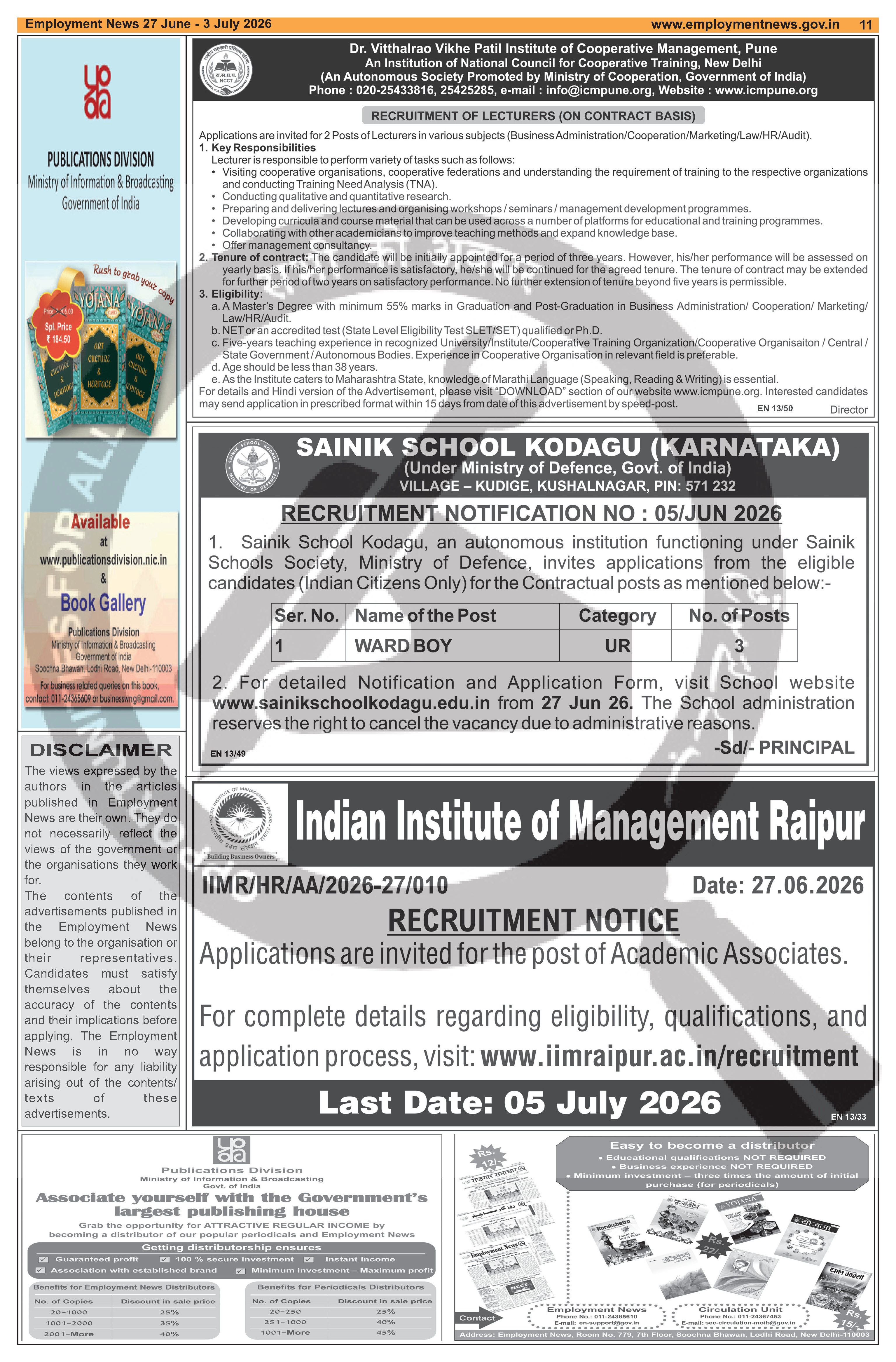 ISRO Telemetry Tracking & Command Network (ISTRAC), Bengaluru - Multiple Posts (1 positions)